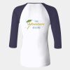 Ladies' Baby Rib 3/4-Sleeve Contrast Raglan T-Shirt Thumbnail