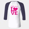 Ladies' Baby Rib Three-QuarterSleeve Contrast Raglan T-Shirt Thumbnail