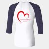 Ladies' Baby Rib Three-QuarterSleeve Contrast Raglan T-Shirt Thumbnail